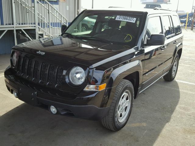 1C4NJPBB4HD102268 - 2017 JEEP PATRIOT SP BLACK photo 2