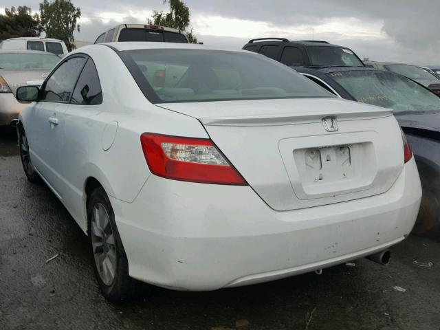 2HGFG12899H538754 - 2009 HONDA CIVIC EX WHITE photo 3