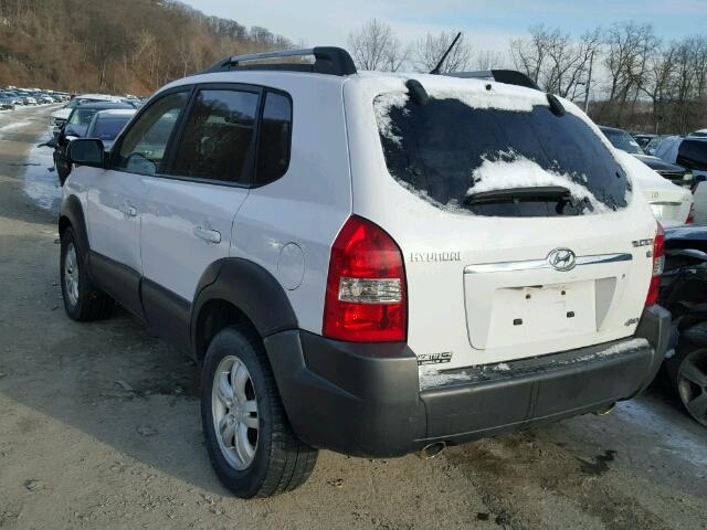 KM8JN72D96U332238 - 2006 HYUNDAI TUCSON GLS WHITE photo 3