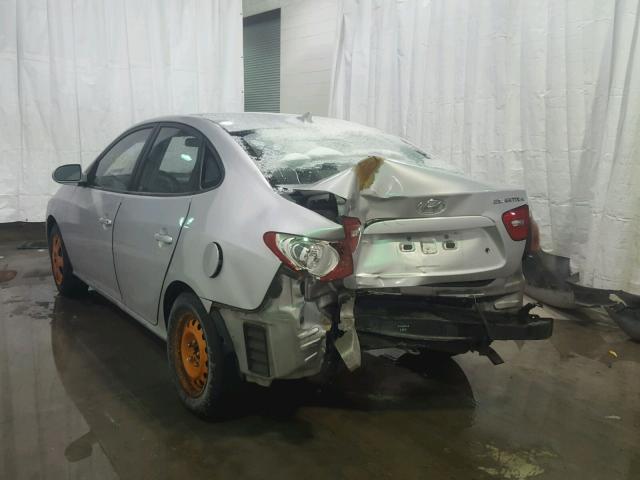 KMHDU46DX9U805951 - 2009 HYUNDAI ELANTRA GL SILVER photo 3