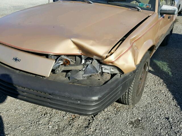 1G1JC5443N7138967 - 1992 CHEVROLET CAVALIER V TAN photo 9