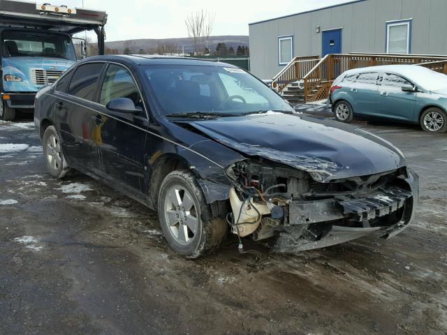 2G1WT58K969296227 - 2006 CHEVROLET IMPALA LT BLACK photo 1