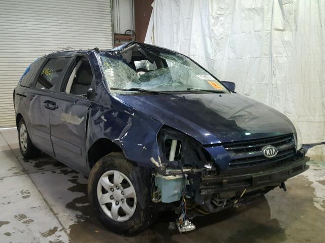 KNDMB233096307207 - 2009 KIA SEDONA EX BLUE photo 1