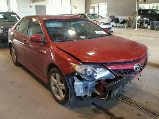 4T1BF1FK3CU509191 - 2012 TOYOTA CAMRY BASE RED photo 1