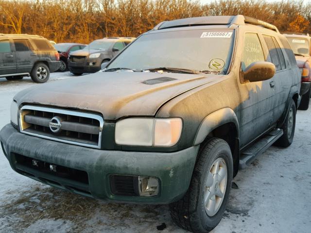 JN8DR09Y92W702788 - 2002 NISSAN PATHFINDER GREEN photo 2