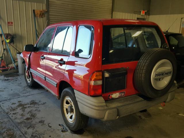 2CNBJ13C3X6903564 - 1999 CHEVROLET TRACKER RED photo 3