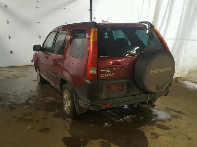 SHSRD788X3U121115 - 2003 HONDA CR-V EX BURGUNDY photo 3