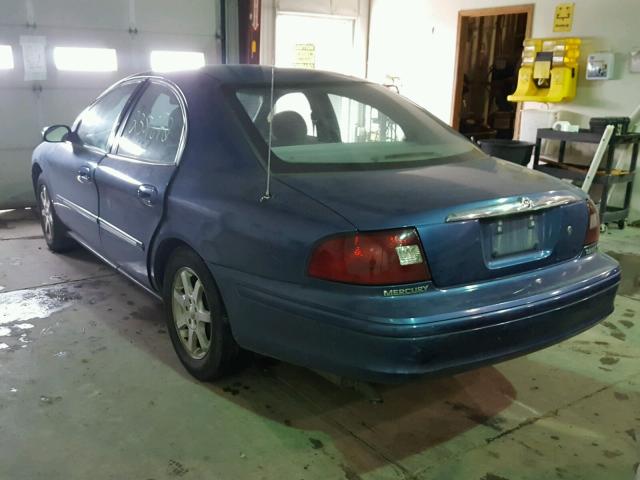 1MEFM50U92A645904 - 2002 MERCURY SABLE GS BLUE photo 3