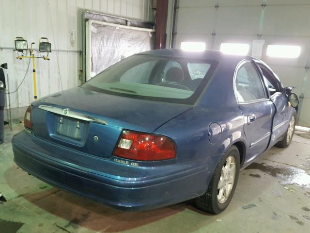 1MEFM50U92A645904 - 2002 MERCURY SABLE GS BLUE photo 4