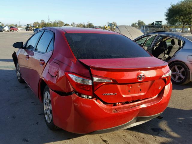 2T1BURHE6GC492308 - 2016 TOYOTA COROLLA L RED photo 3