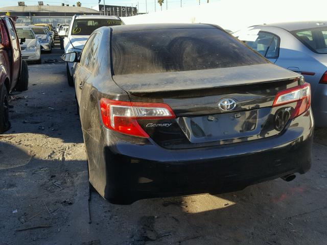 4T1BF1FK6DU283584 - 2013 TOYOTA CAMRY L BLACK photo 3