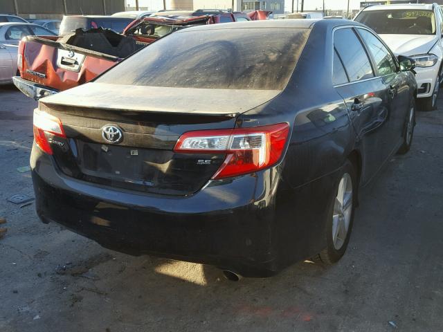 4T1BF1FK6DU283584 - 2013 TOYOTA CAMRY L BLACK photo 4