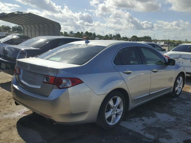 JH4CU2F65AC034264 - 2010 ACURA TSX GRAY photo 4