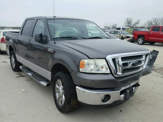 1FTRW12W47KC86706 - 2007 FORD F150 SUPER GRAY photo 1