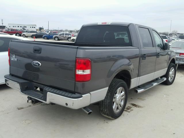 1FTRW12W47KC86706 - 2007 FORD F150 SUPER GRAY photo 4