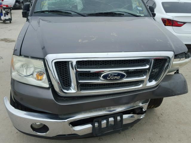 1FTRW12W47KC86706 - 2007 FORD F150 SUPER GRAY photo 7