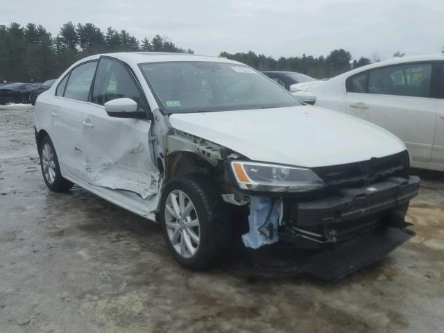 3VWD17AJ9EM427645 - 2014 VOLKSWAGEN JETTA SE WHITE photo 1