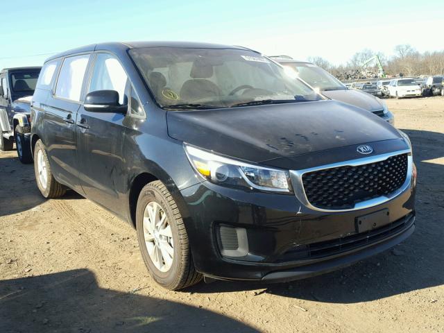 KNDMA5C15H6285576 - 2017 KIA SEDONA L BLACK photo 1