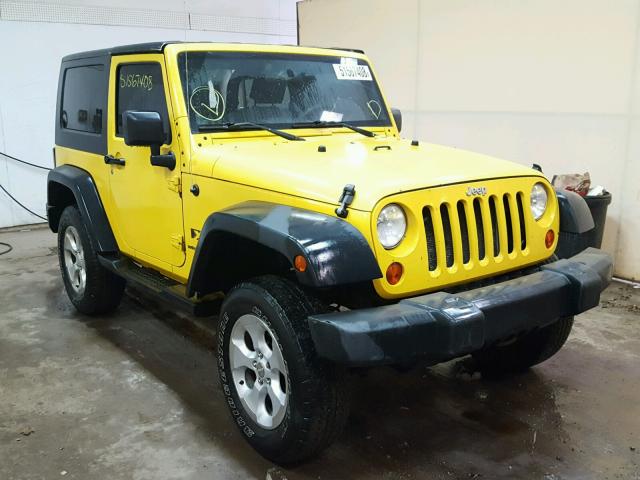 1J4FA24158L519877 - 2008 JEEP WRANGLER X YELLOW photo 1