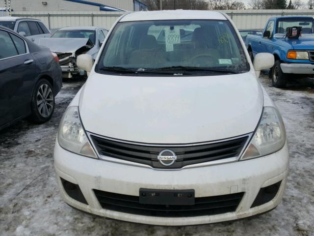 3N1BC1CP9CK292827 - 2012 NISSAN VERSA S WHITE photo 9