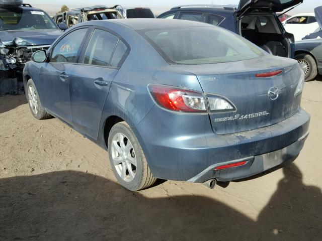 JM1BL1VF0B1447136 - 2011 MAZDA 3 I BLUE photo 3