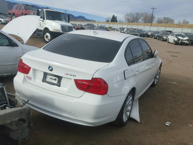 WBAPK7C56BA970289 - 2011 BMW 328 XI WHITE photo 4