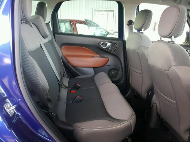 ZFBCFADH5FZ031592 - 2015 FIAT 500L TREKK BLUE photo 6