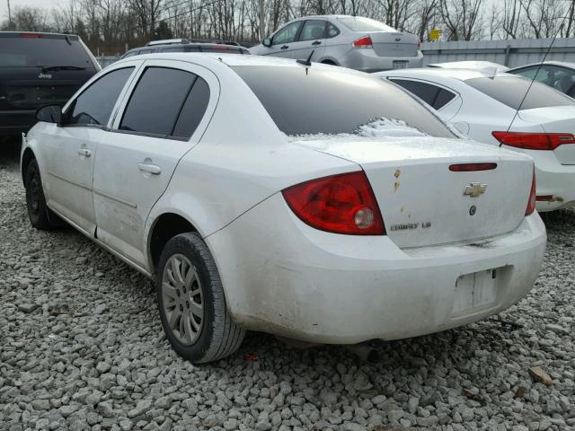 1G1AS58H197217382 - 2009 CHEVROLET COBALT LS WHITE photo 3