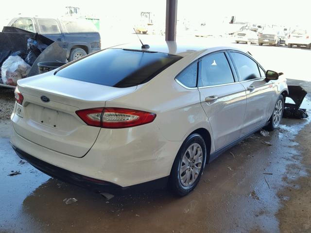 3FA6P0G77DR296400 - 2013 FORD FUSION S WHITE photo 4