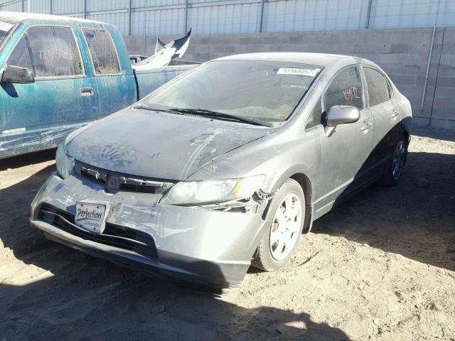 1HGFA15538L040098 - 2008 HONDA CIVIC LX GRAY photo 2