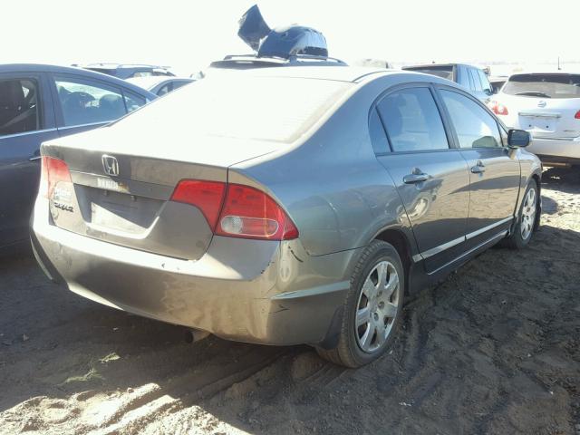 1HGFA15538L040098 - 2008 HONDA CIVIC LX GRAY photo 4