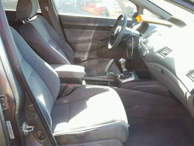 1HGFA15538L040098 - 2008 HONDA CIVIC LX GRAY photo 5