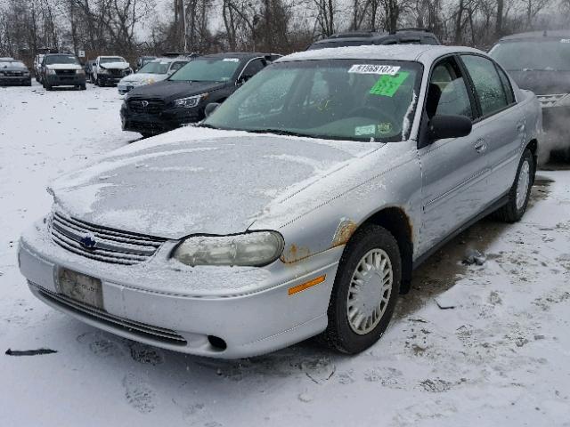 1G1ND52JX16228673 - 2001 CHEVROLET MALIBU SILVER photo 2