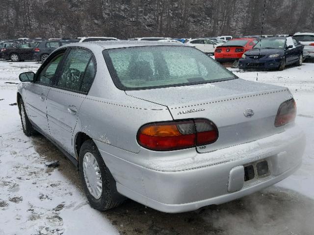 1G1ND52JX16228673 - 2001 CHEVROLET MALIBU SILVER photo 3