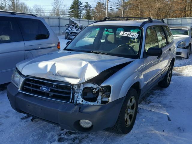 JF1SG63684H709375 - 2004 SUBARU FORESTER 2 GRAY photo 2