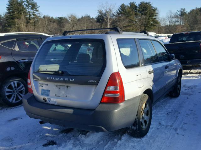 JF1SG63684H709375 - 2004 SUBARU FORESTER 2 GRAY photo 4