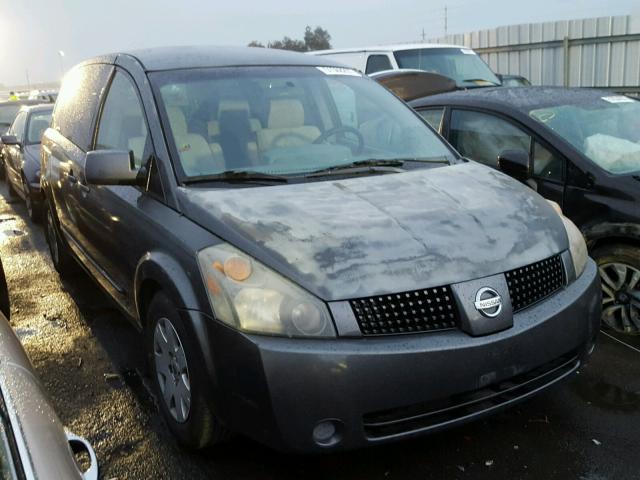 5N1BV28U44N317328 - 2004 NISSAN QUEST S GRAY photo 1