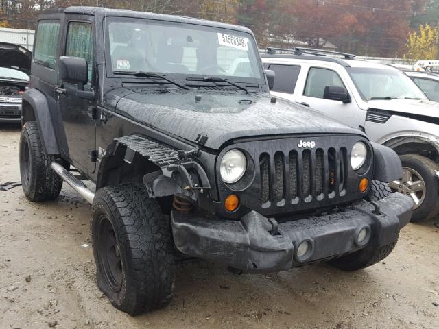 1J4FA24107L193629 - 2007 JEEP WRANGLER X BLACK photo 1