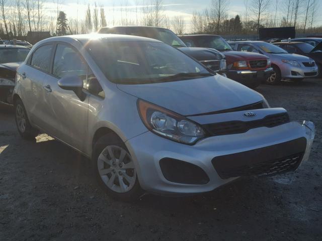 KNADM5A31D6138691 - 2013 KIA RIO LX SILVER photo 1