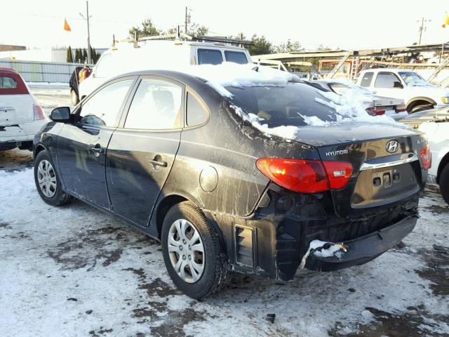 KMHDU4AD9AU181667 - 2010 HYUNDAI ELANTRA BL BLACK photo 3