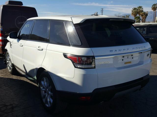 SALWG2KF7GA591654 - 2016 LAND ROVER RANGE ROVE WHITE photo 3