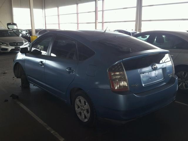 JTDKB20U467080954 - 2006 TOYOTA PRIUS BLUE photo 3