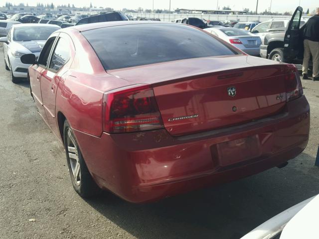 2B3KA43GX6H381612 - 2006 DODGE CHARGER SE RED photo 3