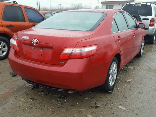 4T1BE46K99U313527 - 2009 TOYOTA CAMRY BASE RED photo 4