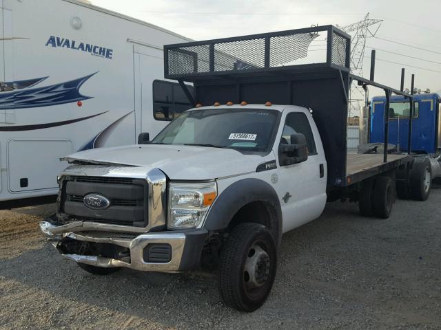 1FDUF5GT4EEB35324 - 2014 FORD F550 SUPER WHITE photo 2