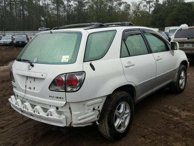 JTJGF10U210086691 - 2001 LEXUS RX 300 WHITE photo 4