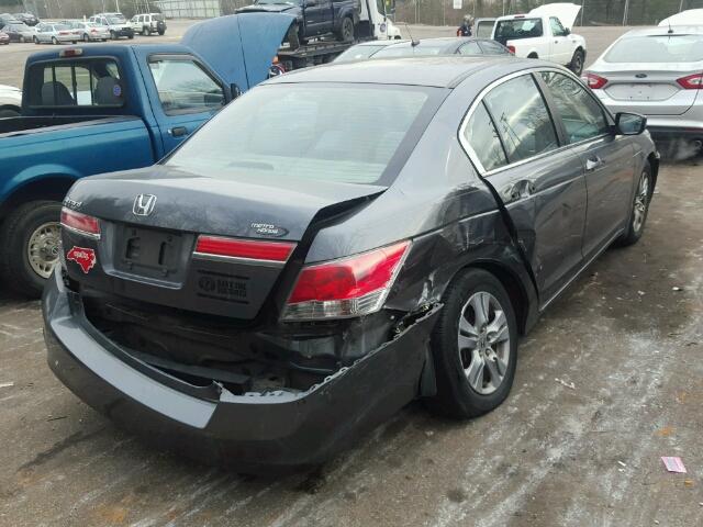 1HGCP2F35CA046767 - 2012 HONDA ACCORD LX SILVER photo 4