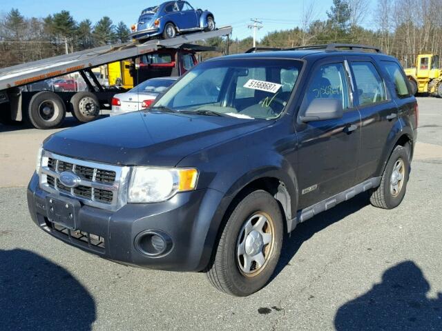 1FMCU02Z48KA06182 - 2008 FORD ESCAPE XLS GRAY photo 2