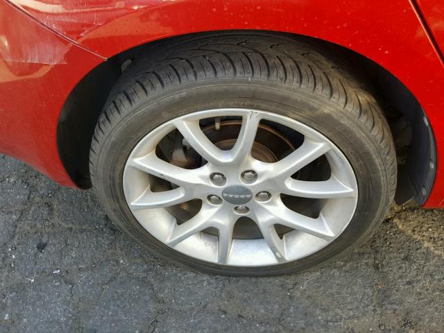 1C3CDFBH8DD648907 - 2013 DODGE DART SXT RED photo 9