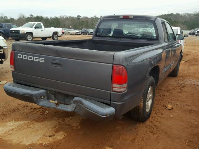 1B7GL32X52S522275 - 2002 DODGE DAKOTA SPO GRAY photo 4